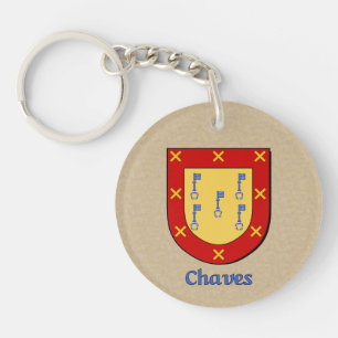 Chaves Historical Shield med Flagga Spanien