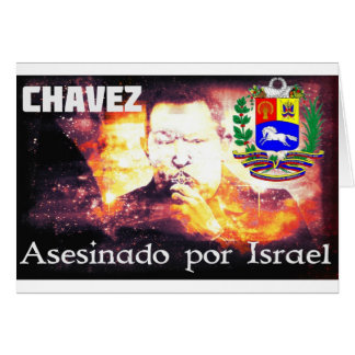 Chavez Asesinado por Israel Hälsningskort