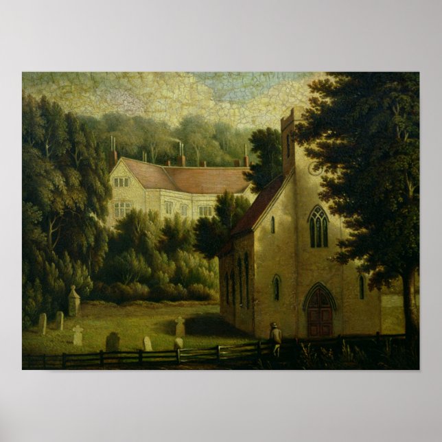 Chawton House and Church, 1809 Poster (Framsidan)