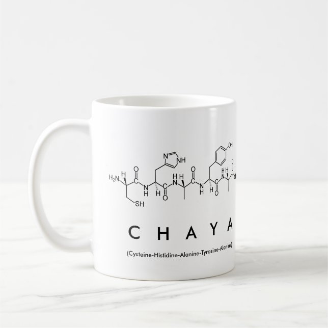 Chaya peptide namn mugg (Vänster)