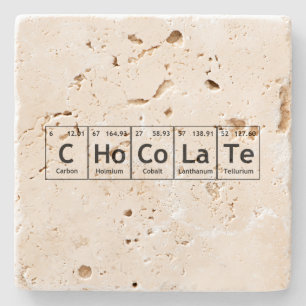 CHCoLaTe Science Periodic Bord Ord Inslag Stenunderlägg