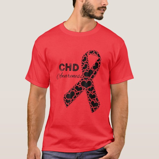 CHD Awareness Congenital Heart Defect Awareness T Shirt (Framsida)