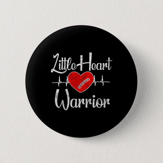 Chd Awareness - Little Heart Warrior Knapp (Framsida)