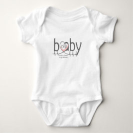 CHD Baby Heartslag Jersey Bodykostym T Shirt