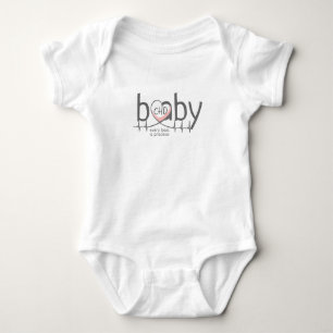 CHD Baby Heartslag Jersey Bodykostym T Shirt