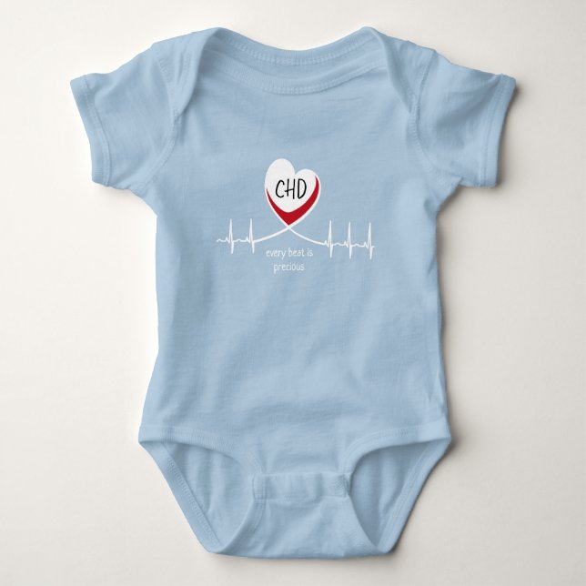 CHD Baby Jersey Bodykostym T Shirt (Framsida)