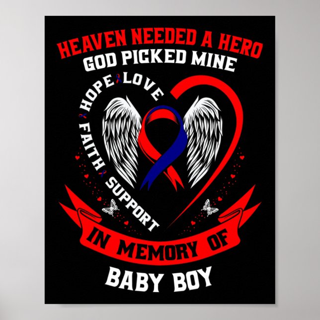 Chd Heart Disease Awareness In Memory Of Son By  Poster (Framsidan)