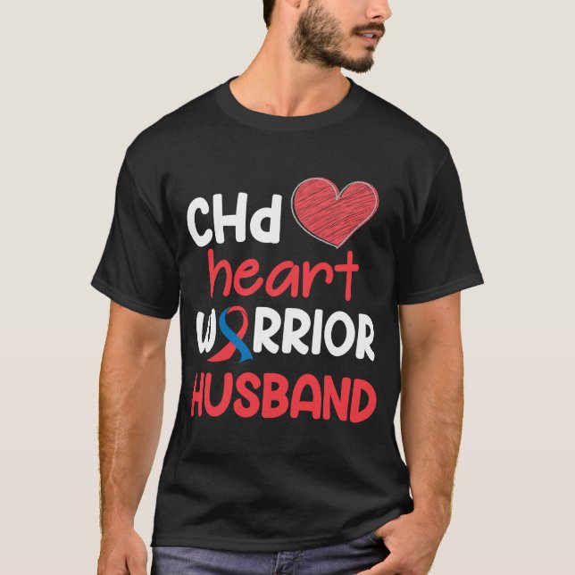 CHD Heart Disease Warrior Proud Make Awareness T Shirt (Framsida)