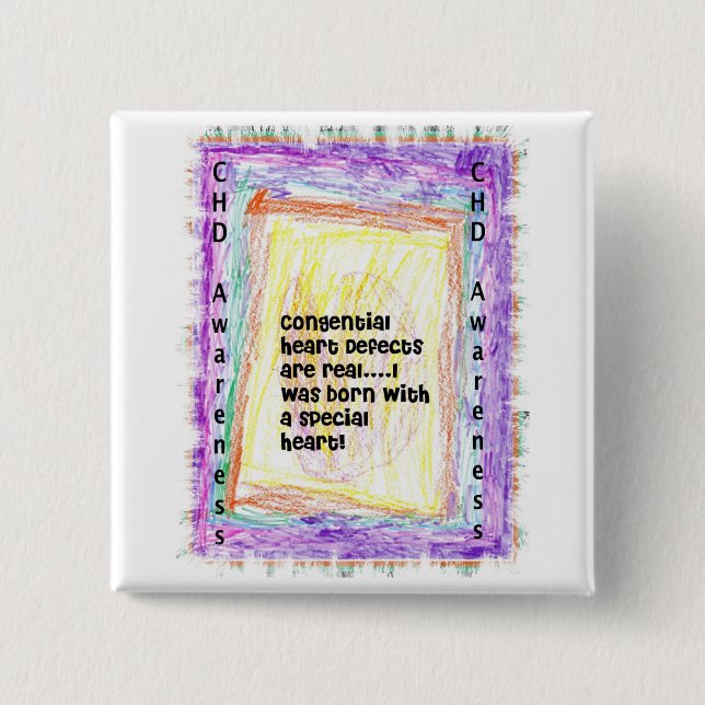 CHD-medvetenheten knäppas Knapp (Framsida)