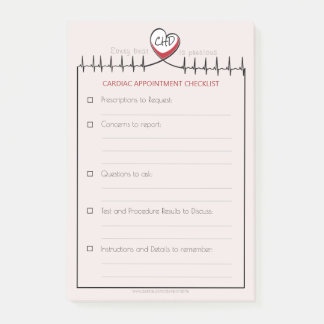 CHD-pulsslag Möte post-it-anteckningar Post-it Block