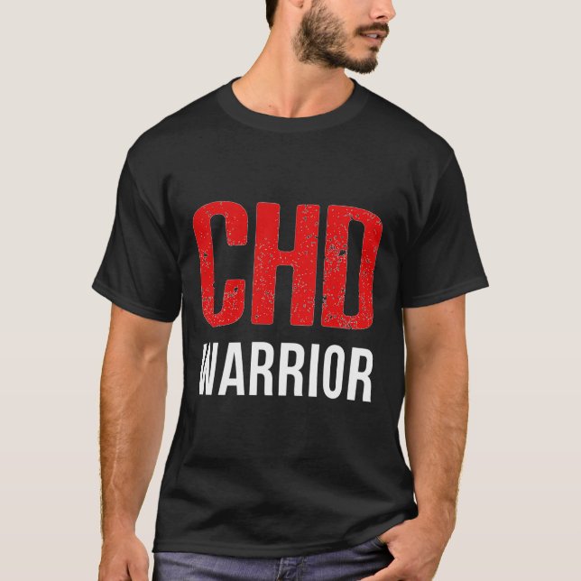 Chd Warrior Congenital Heart Disease Warrior T Shirt (Framsida)