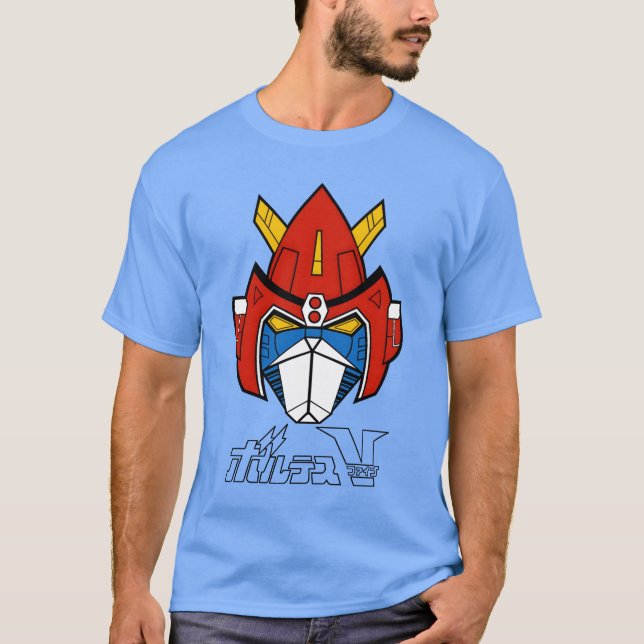 Chdenji Maskin Voltes V-vän T Shirt (Framsida)