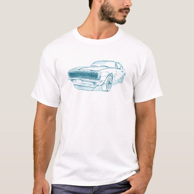 Che Camaro RS 1967 T Shirt (Framsida)