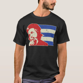 Che Guevara Cuban Flag  T Shirt