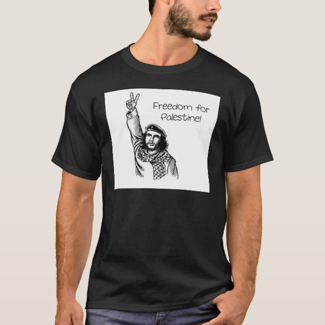 Che Guevara, frihet för Palestina! Tee (Framsida)