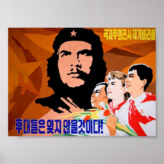 Ché Guevara, frihetskämpen i internationell, komme Poster (Framsidan)