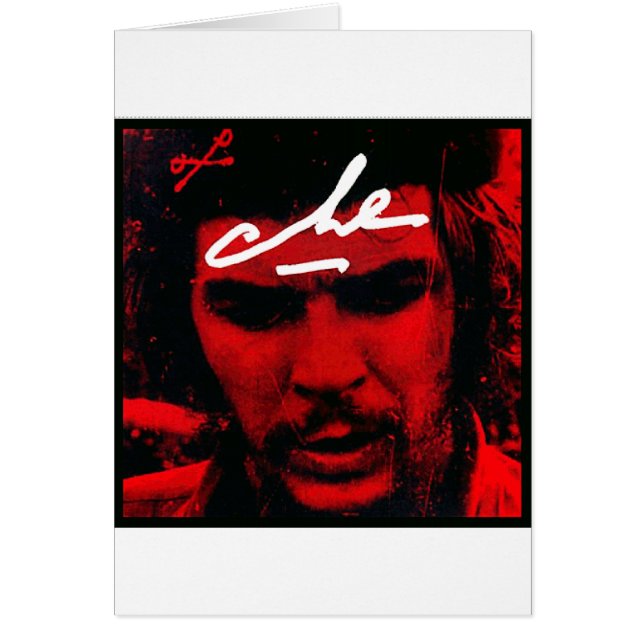 Che Guevara Hälsningskort (Framsidan)