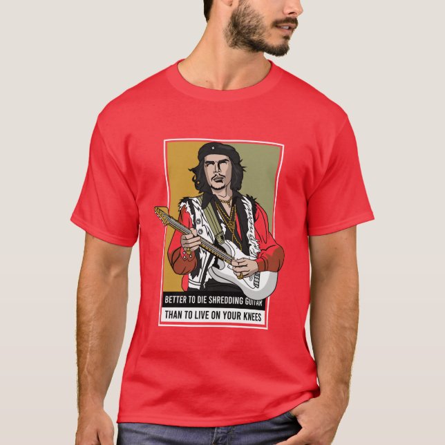 Che Guevara Hendrix T Shirt (Framsida)