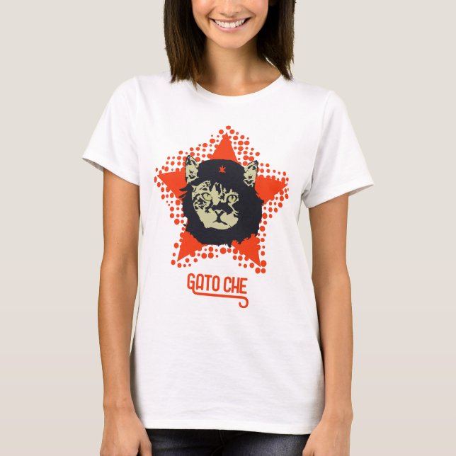 Che Guevara kattT-tröja Tröja (Framsida)