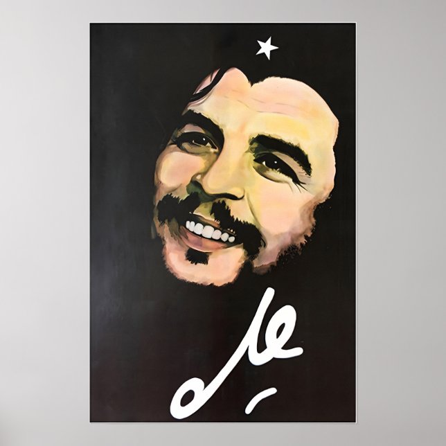 Che Guevara konst kubansk tryck Kuba affisch (Framsidan)