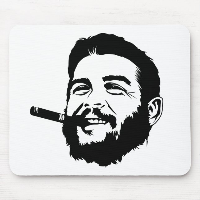 Che Guevara med cigarrporträtt Mousepad Musmatta (Framsidan)