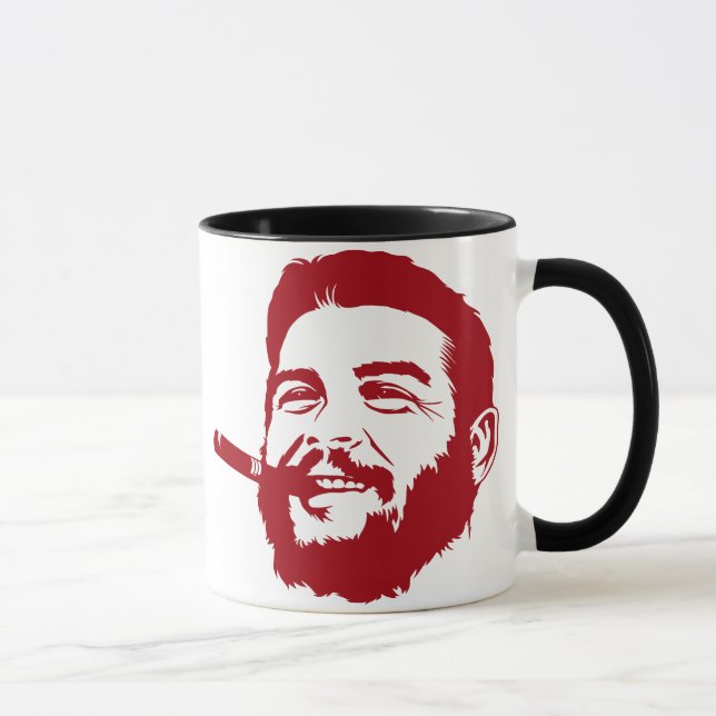 Che Guevara med cigarrporträttmuggen Mugg (Höger)