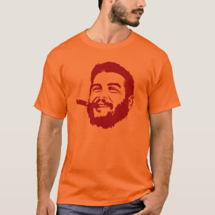 Che Guevara med cigarrporträttT-tröja Tee Shirt