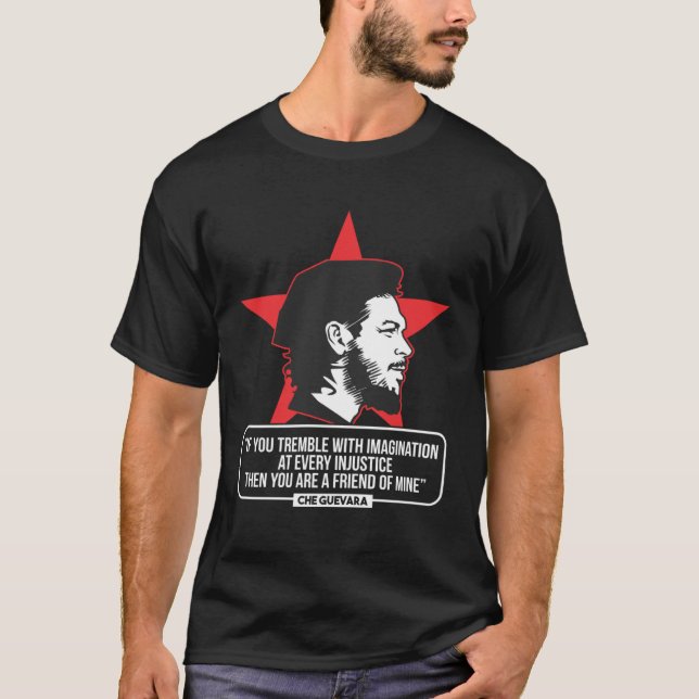 Che Guevara Quotes About Revolution T Shirt (Framsida)