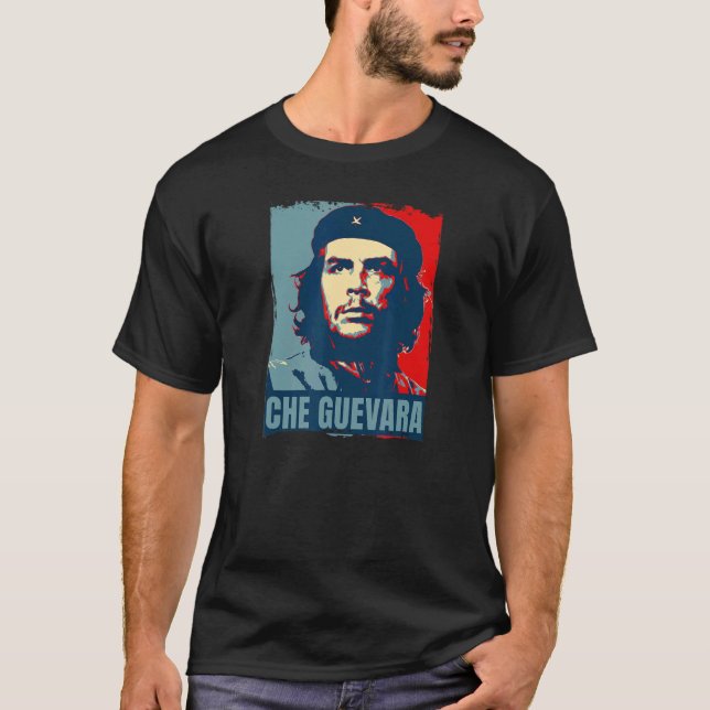Che Guevara  Rebel Cuban  Guerrilla Revolution T Shirt (Framsida)