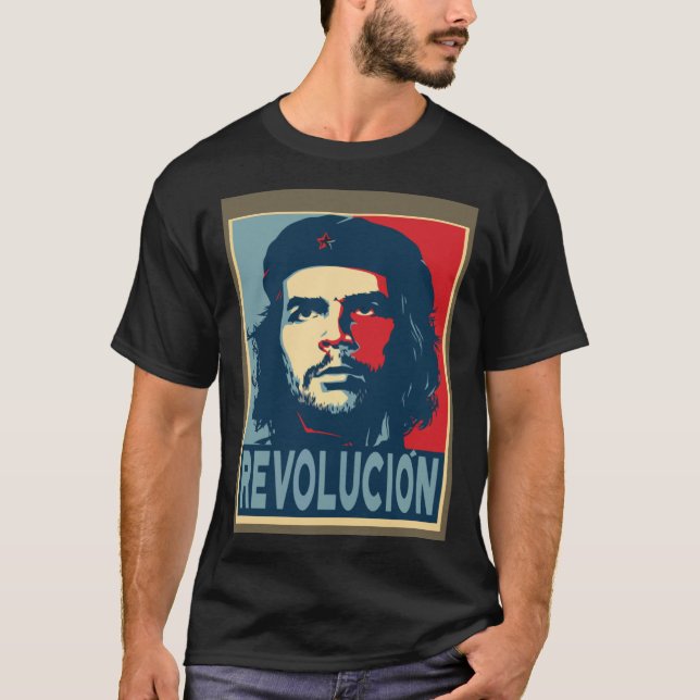 Che Guevara Revolucion Hope Style T Shirt (Framsida)