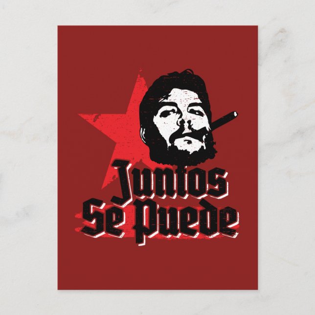 Che Guevara Revolutionary Quote Juntos Se Puede Vykort (Framsida)