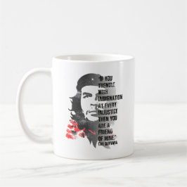 Che Guevara Revolutionary Vintage Policy Quote Kaffemugg