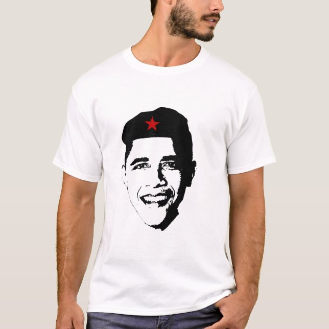 Che Obama T-tröja T-shirt (Framsida)