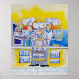 Che om på Oljemålningen Poster