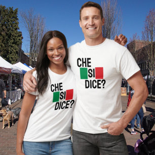 Che Si Dice? - "Vad är det?" Italienska salvare T Shirt