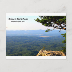 CHEAHA-DELSTATSPARK - HÖGSTA ALABAMA PEKAR VYKORT