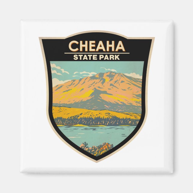 Cheaha State Park Alabama Badge Magnet (Framsidan)