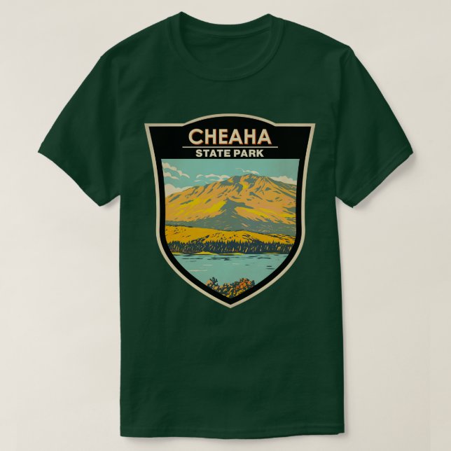 Cheaha State Park Alabama Badge TShirt T Shirt (Design framsida)