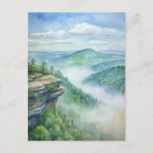 Cheaha State Park, Alabama Watercolor Vykort