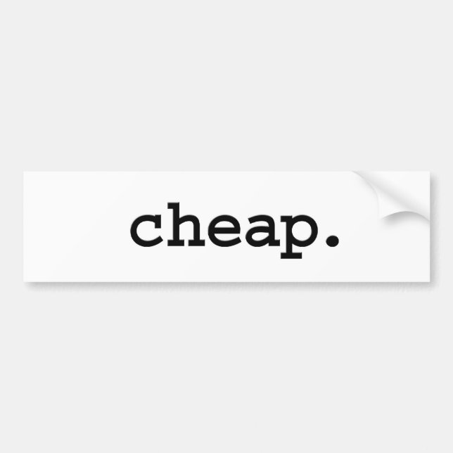 cheap. bildekal (Framsidan)