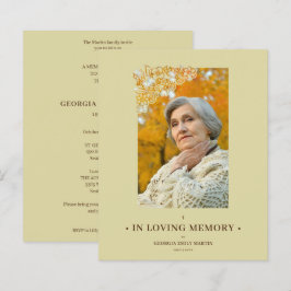 Cheap Floral Frame Elegant Photo Funeral