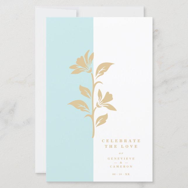 Cheap Modern Bicolor Gold Effect Fancy Flower (Framsida)
