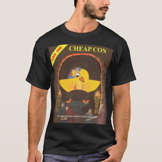 cheapcon-mörk tee shirt (Framsida)