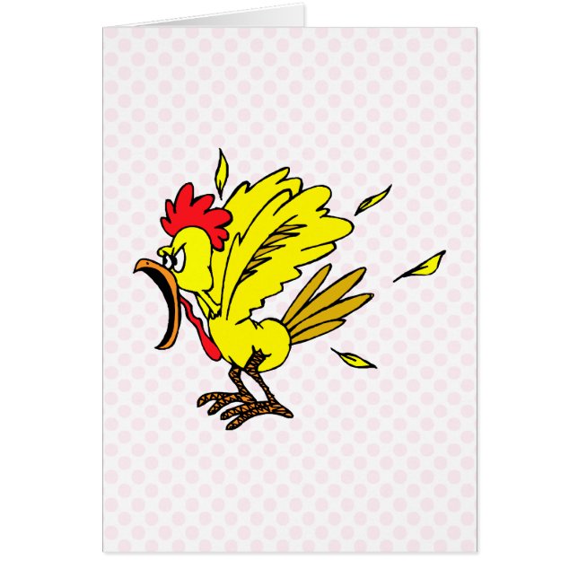 Cheapo höna hälsningskort (Framsidan)