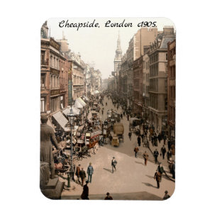 Cheapside c1905, London Street scen Magnet