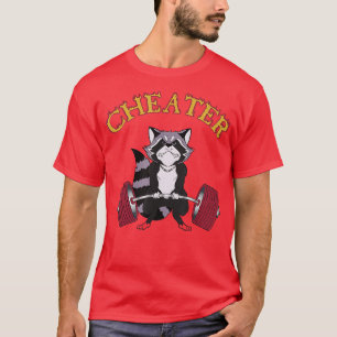 Cheater Racoon Deadlift Weightlyftande Bodybuildin T Shirt