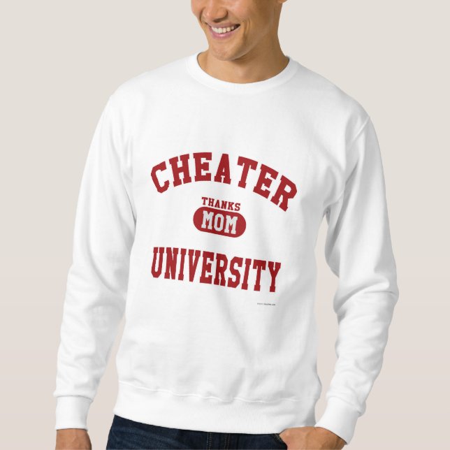 Cheater Universiteten Parody College Athletic desi Lång Ärmad Tröja (Framsida)