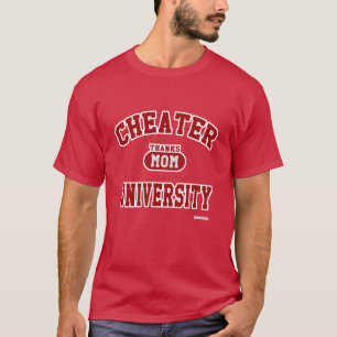 Cheater Universiteten Parody College Athletic Slog T Shirt