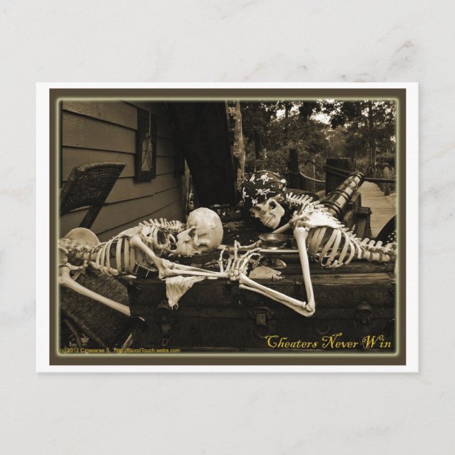 Cheaters Win Postcard Vykort (Framsida)