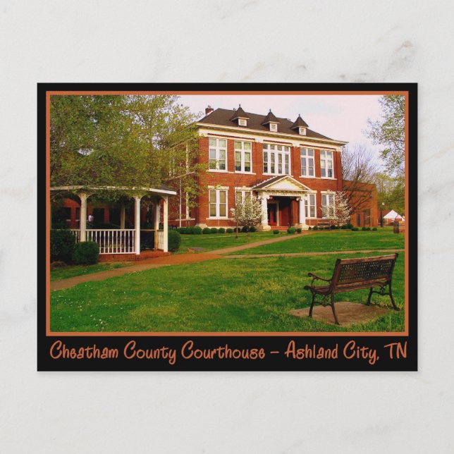 Cheatham County Domstol - Ashland City, TN Vykort (Framsida)